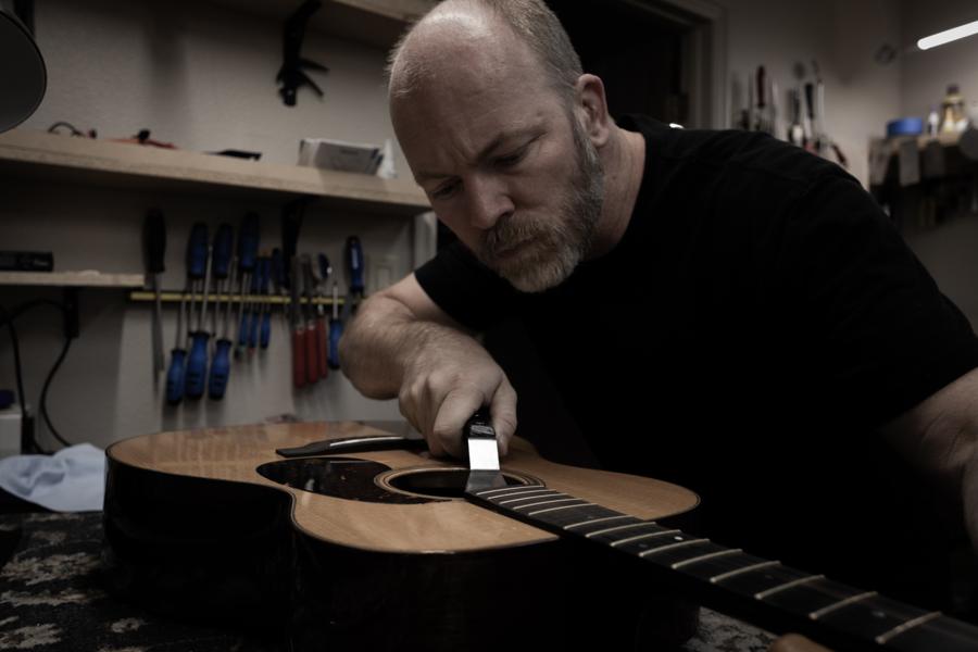 FretWork in use at Utah Valley Guitar Repair